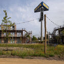 Circular Living Room and Temporary Housing / VLOT architect - Exterior Photography, Windows